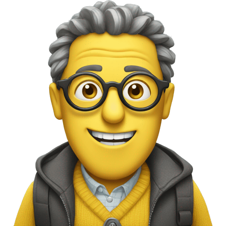 Minion with glasses  emoji