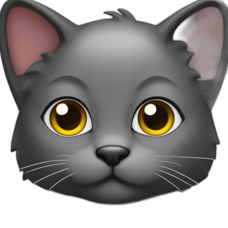 kawai black cat emoji