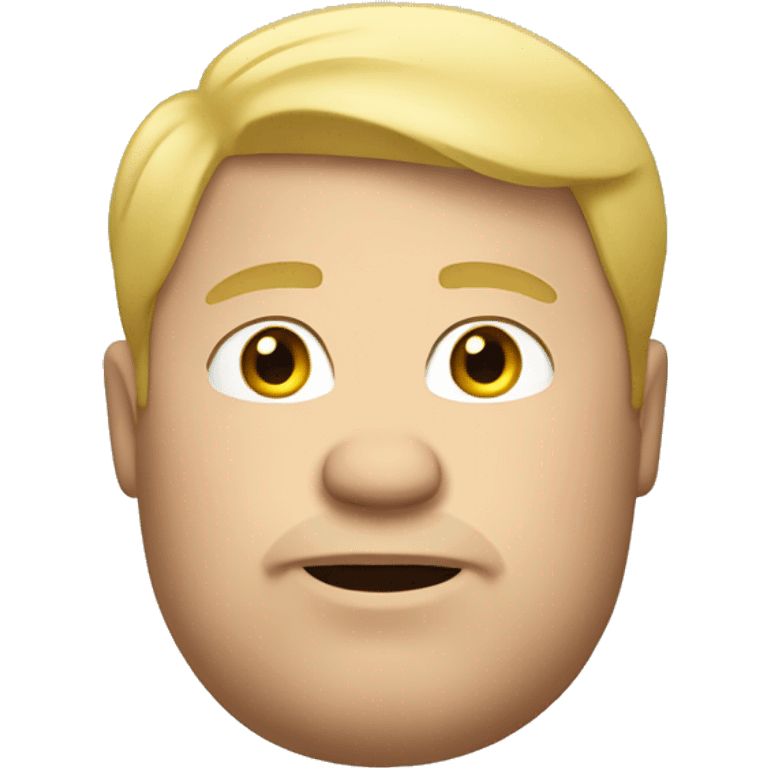 Fat blonde guy emoji