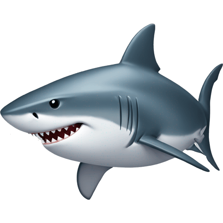 Shark with a top hati  emoji