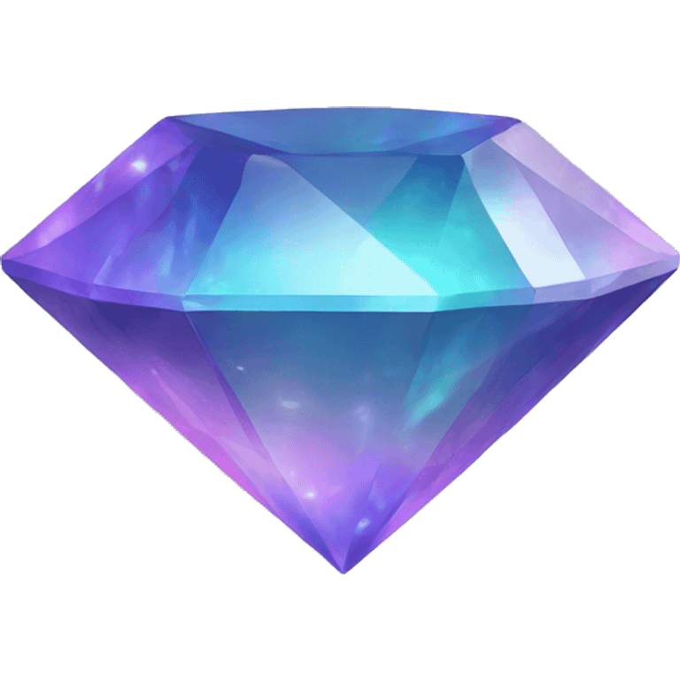 hologram gem flat shape emoji