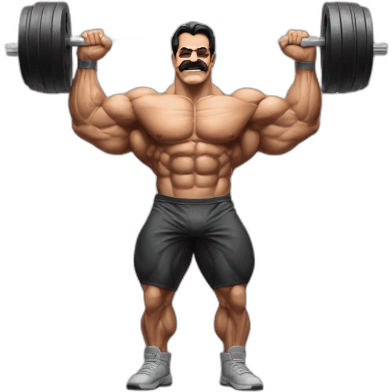 The bodybuilder Mike Mentzer with a « heavy duty💪 » tank emoji