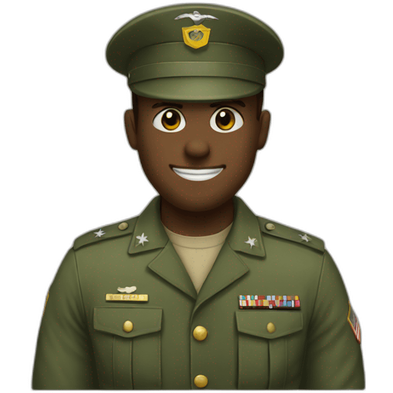 military greeting emoji