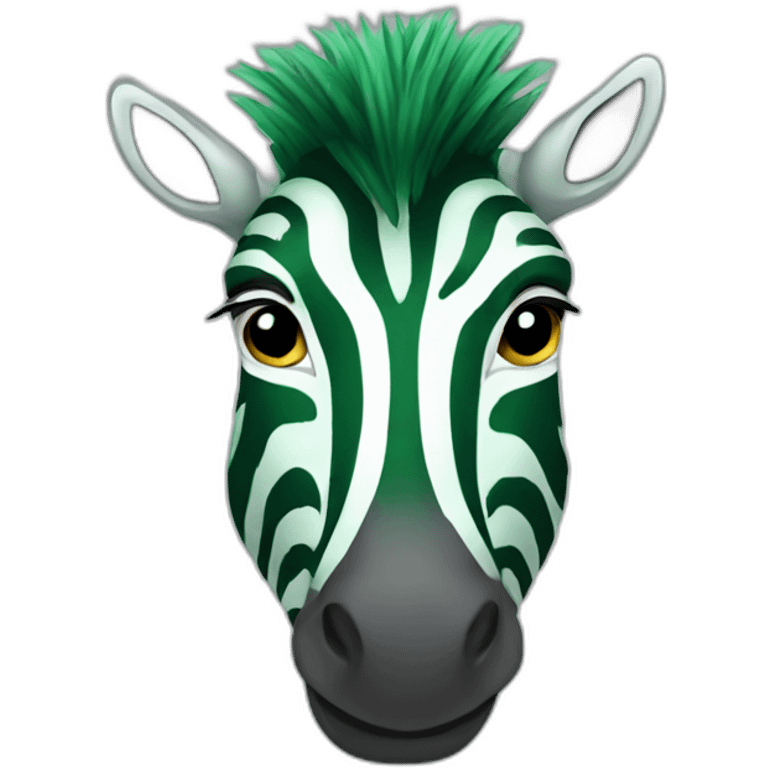 green zebra emoji