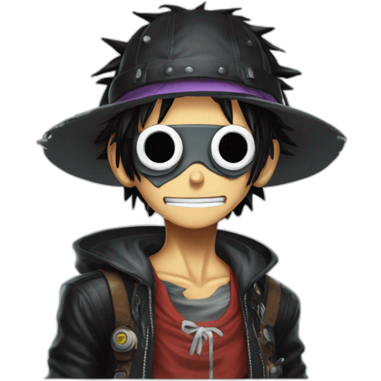 luffy cyberpunk emoji