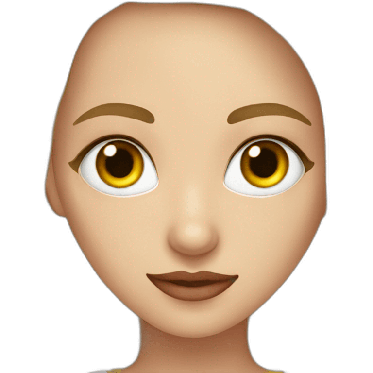 Muchacha gitana rubia con heterocromia emoji