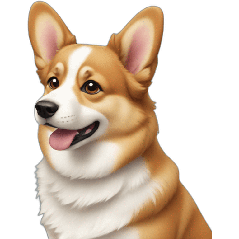 combine corgi, shiba and australian shepherd emoji