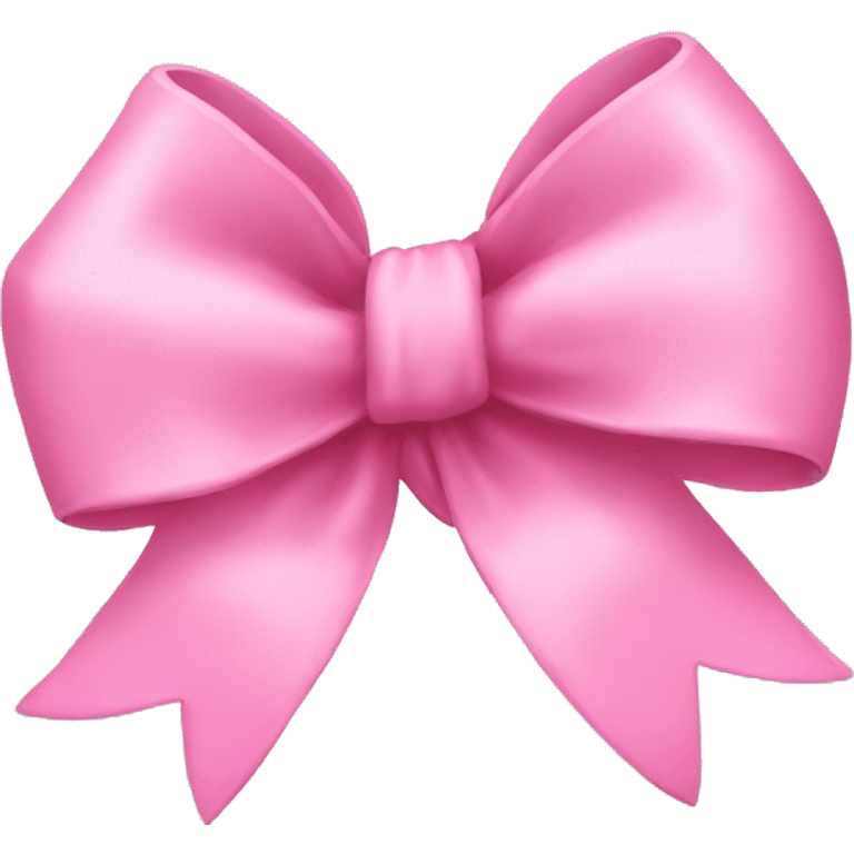 Pink baby bow emoji