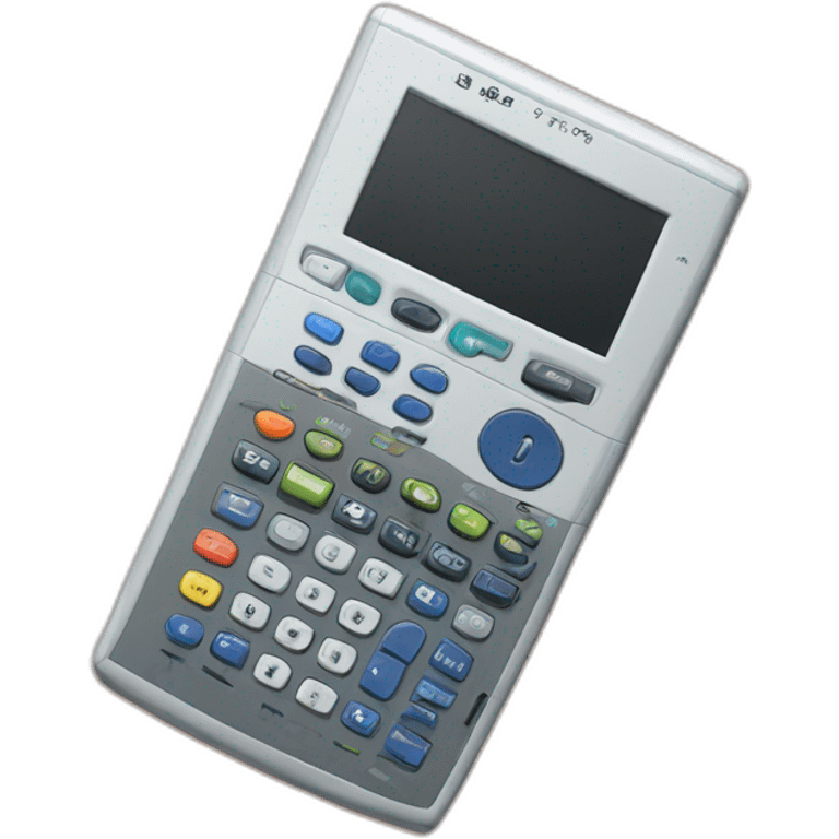 Programmable graphing Calculator with big color screen, like the TI-84 Plus emoji