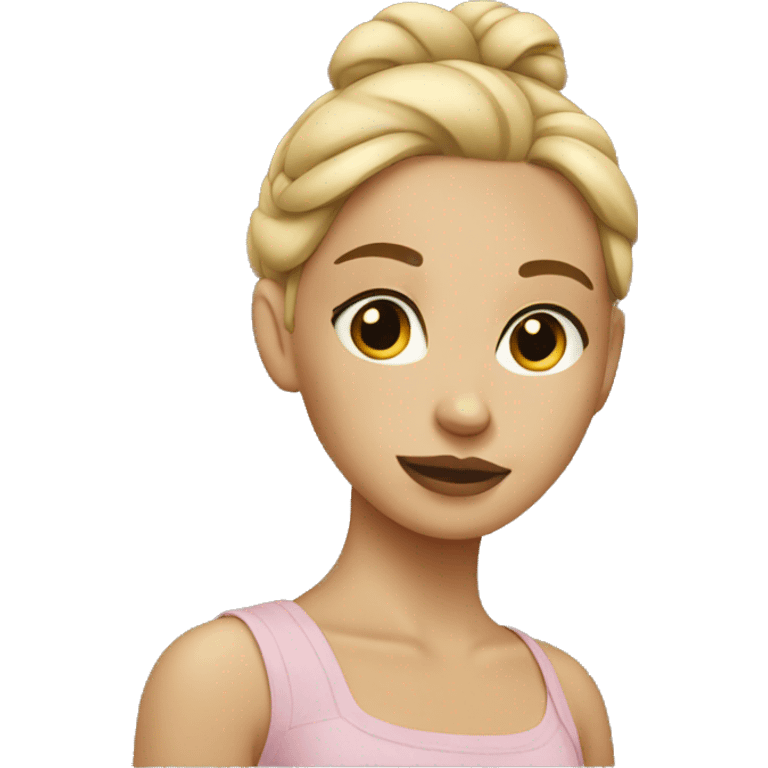 Blonde Girl With a Bun emoji