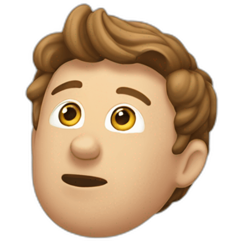 mark zuckerbegr upside down pointing left emoji