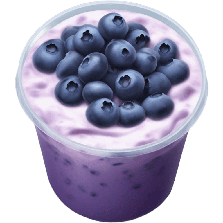 blueberry soy yogurt  emoji