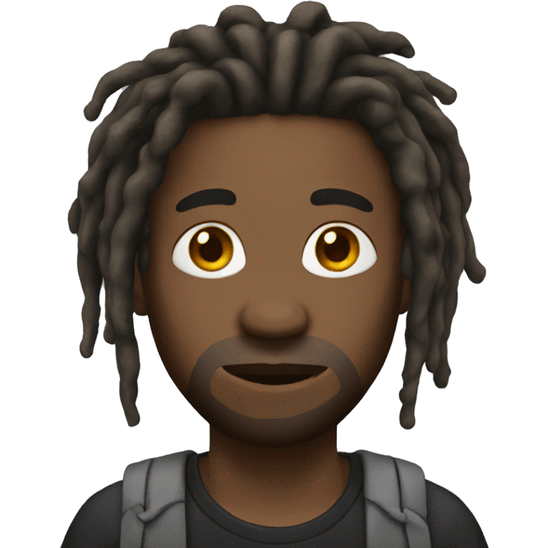 Black man with dreads emoji