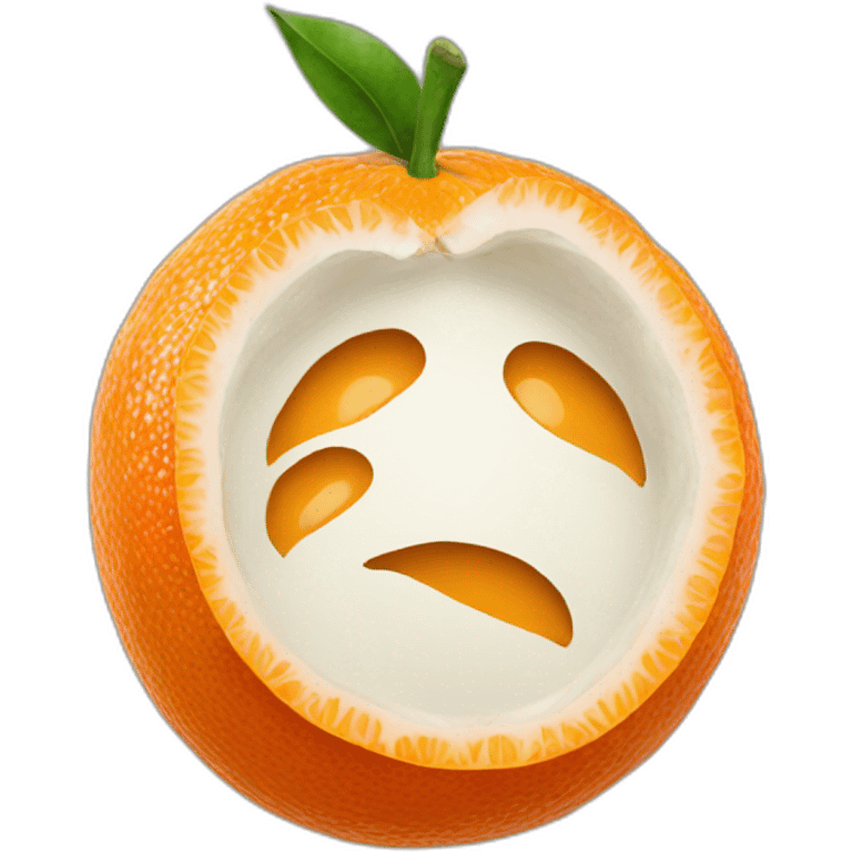 Clementine fruit emoji