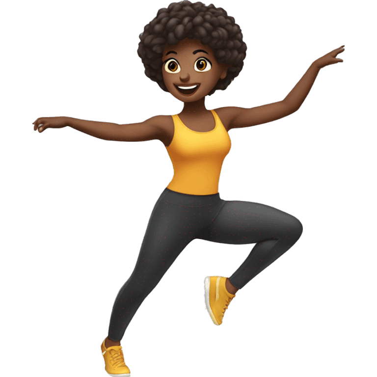 Dancing fitness girl emoji