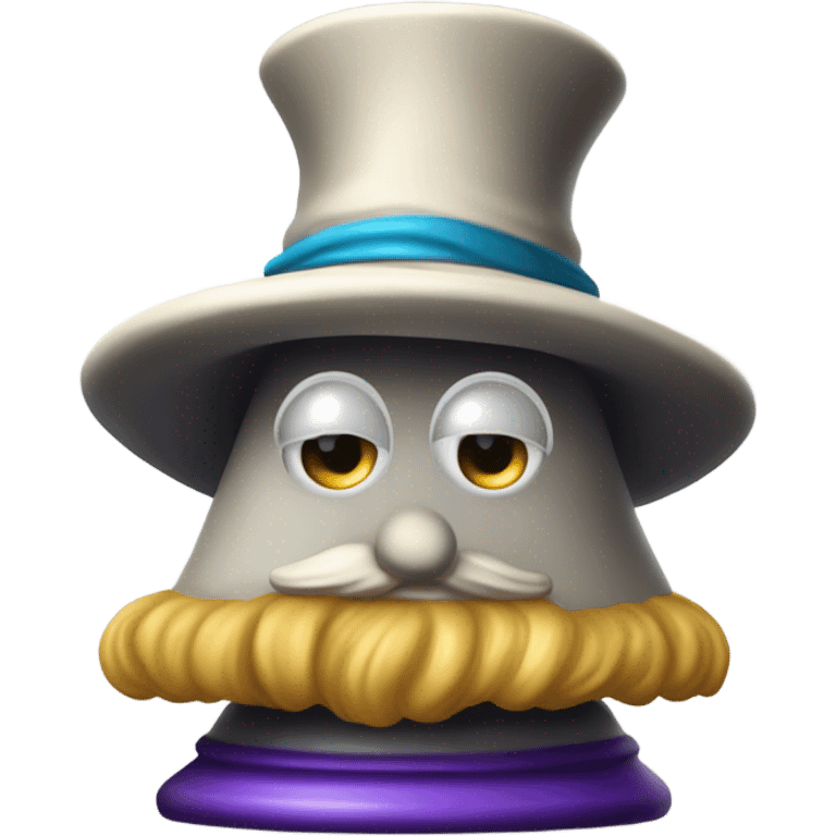 an arrogant chess pawn with a wizard hat emoji