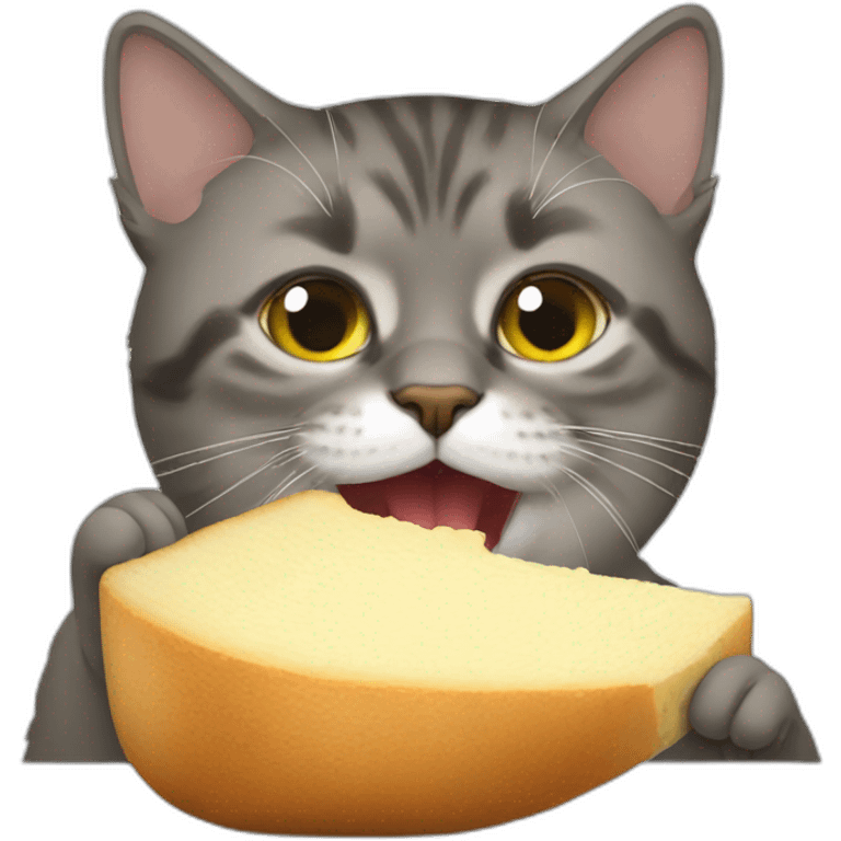 Cat eating Putin  emoji