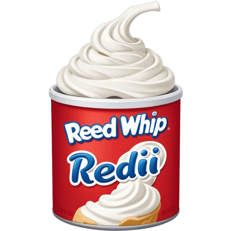 whipped cream reddi whip with no letters emoji