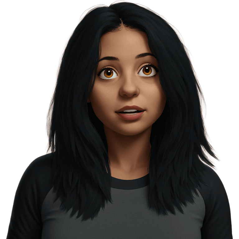 realistic solo girl portrait emoji