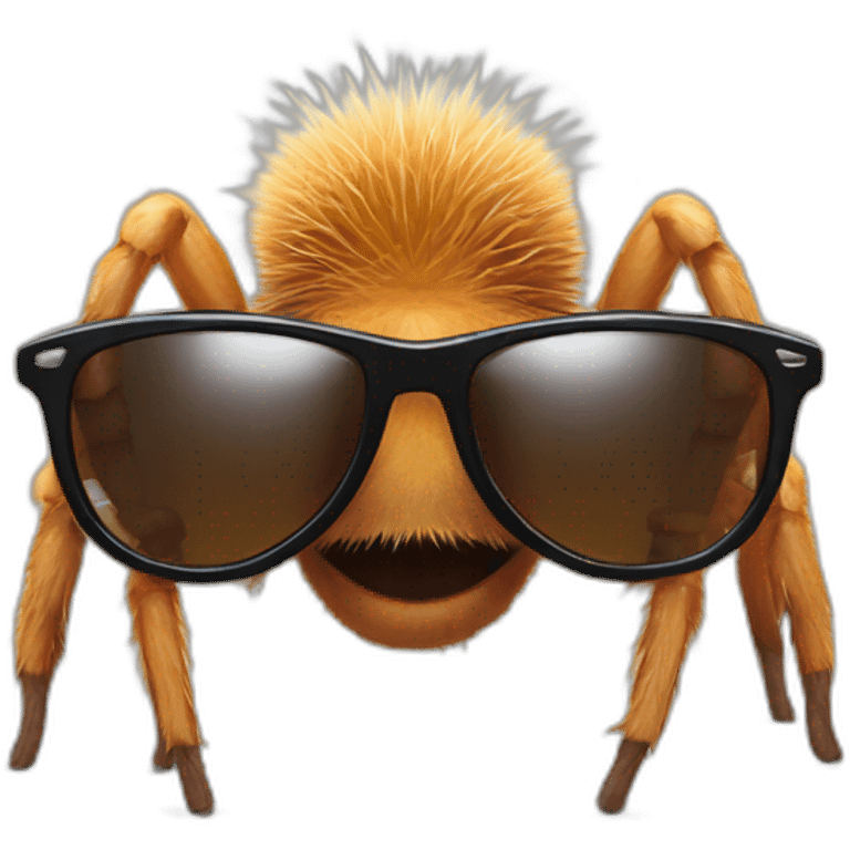 Tarantula wearing sunglasses emoji