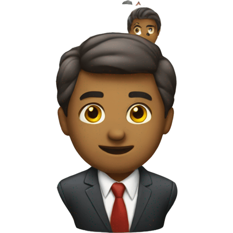 business executive running emoji