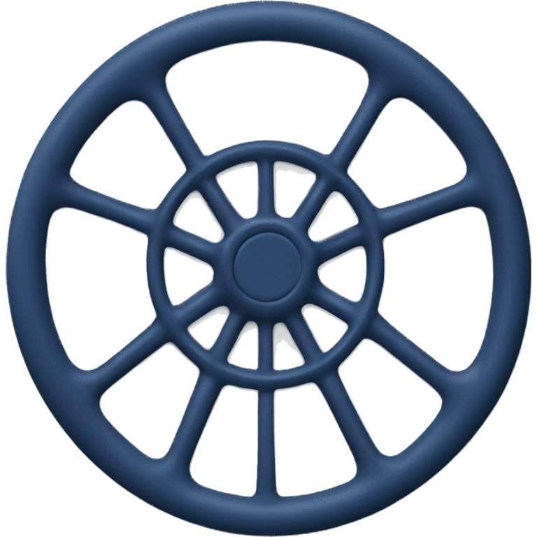 dark blue steering wheel vinyl record emoji