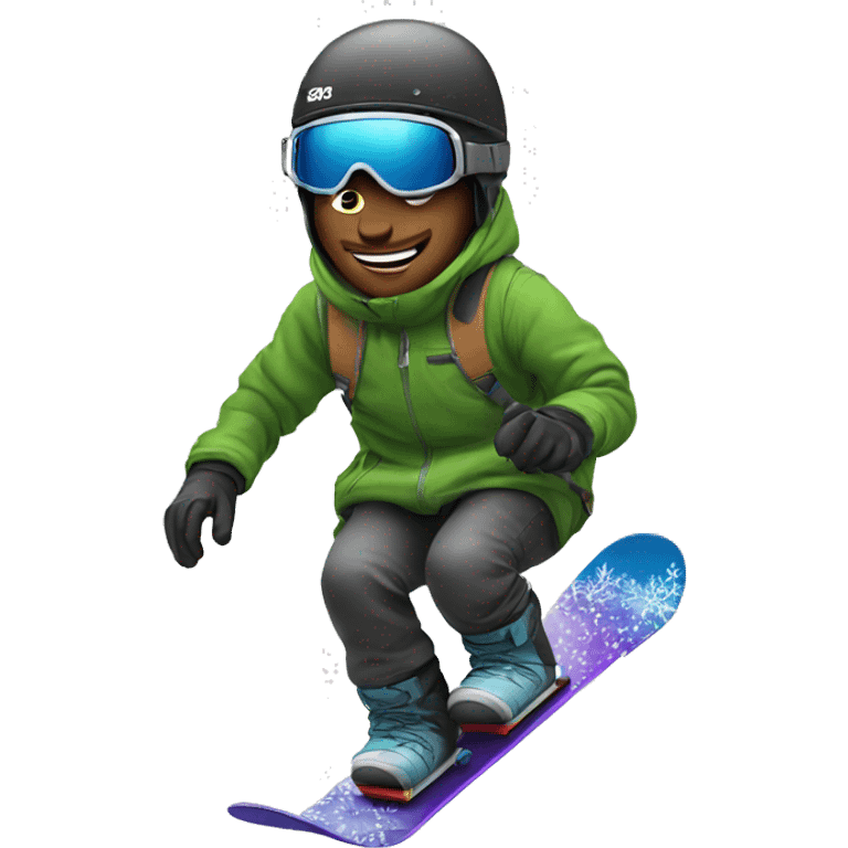 Guy on snowboard  emoji