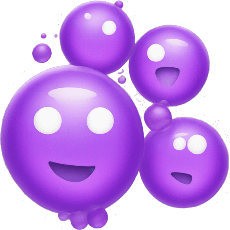 Purple bubbles  emoji