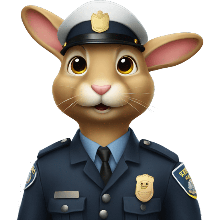 rabbit police sergeant emoji