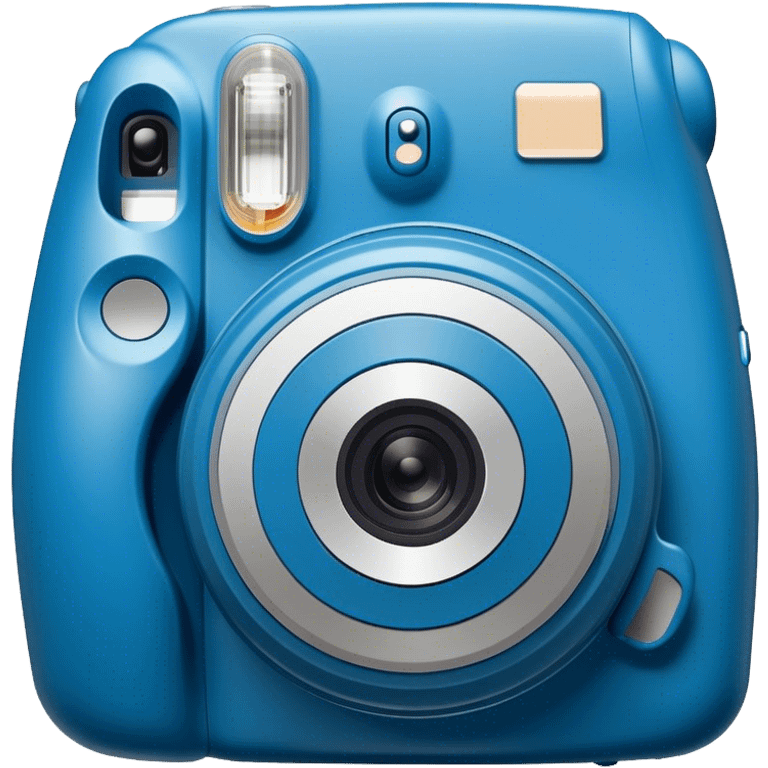 Instax camera blue color emoji