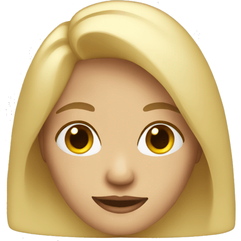 blonde woman 
 emoji