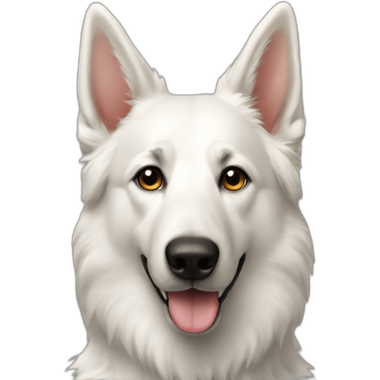 White shepherd bark emoji