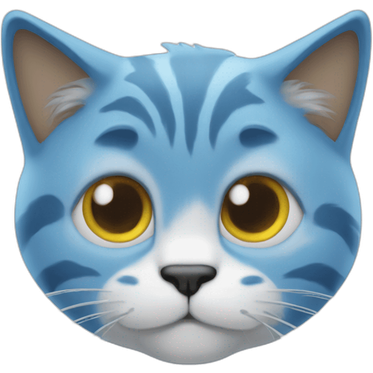 Blue Smurf cat emoji