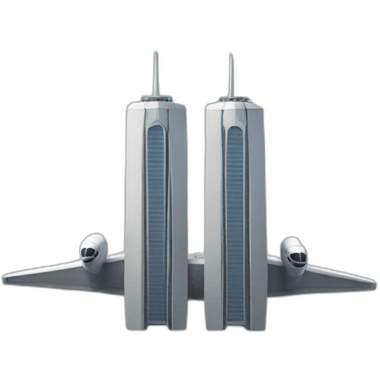 Plane twin tower emoji