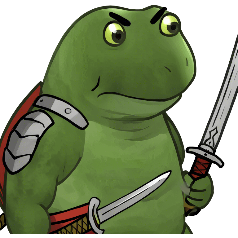 Turtle samurai emoji