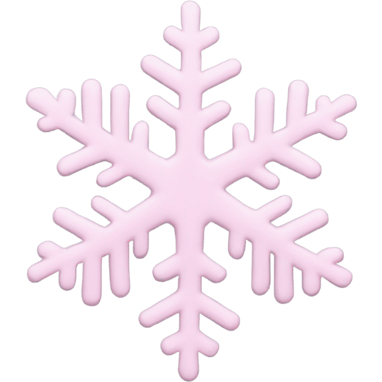 pastel pink snowflake  emoji