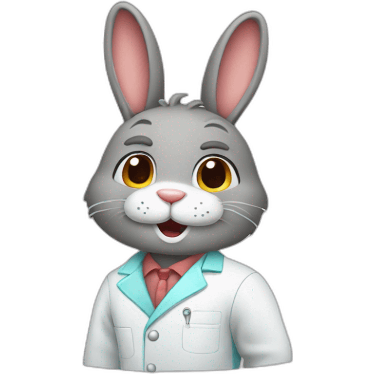 A dentist bunny emoji