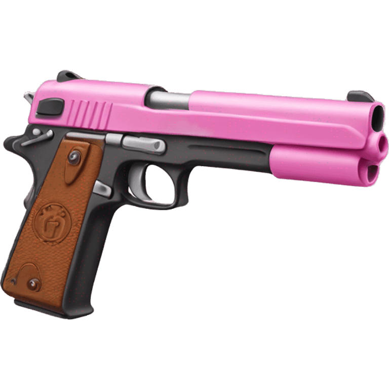 Pink gun emoji