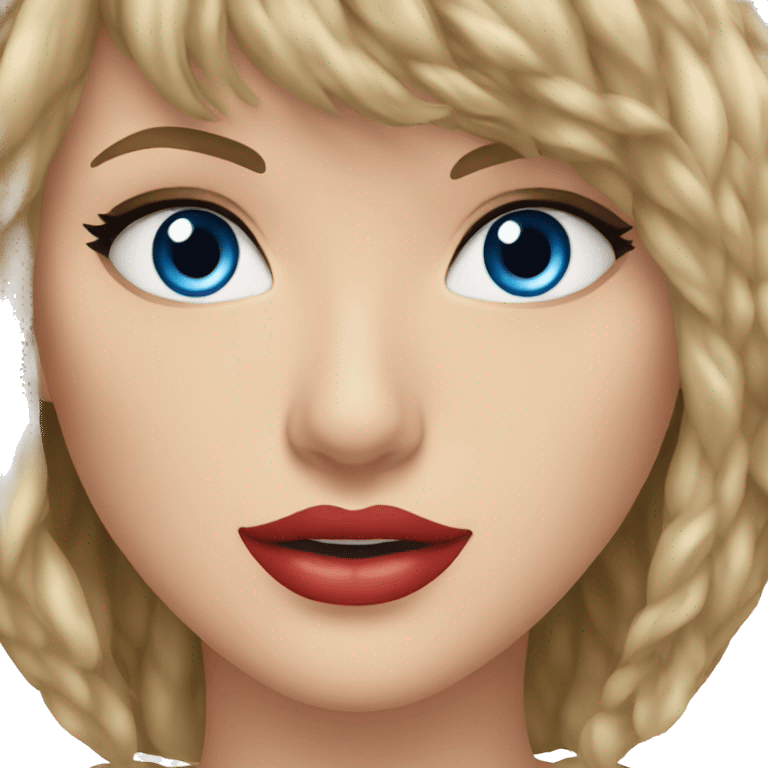 Taylor Swift with Blue eyes emoji