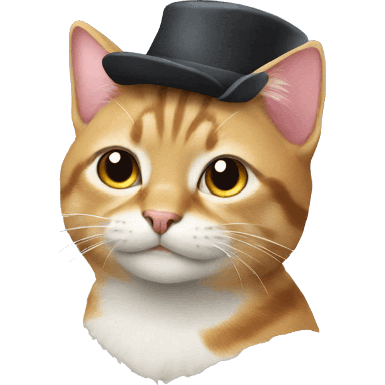 a cat with a hat emoji