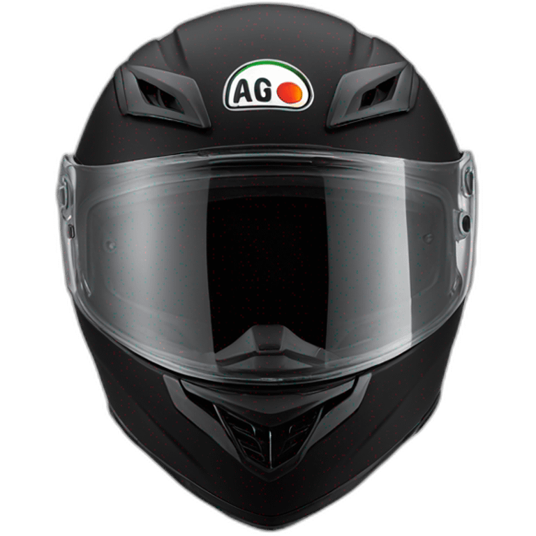 Casque moto AGV noir emoji