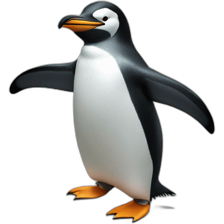 Penguin is flexing emoji