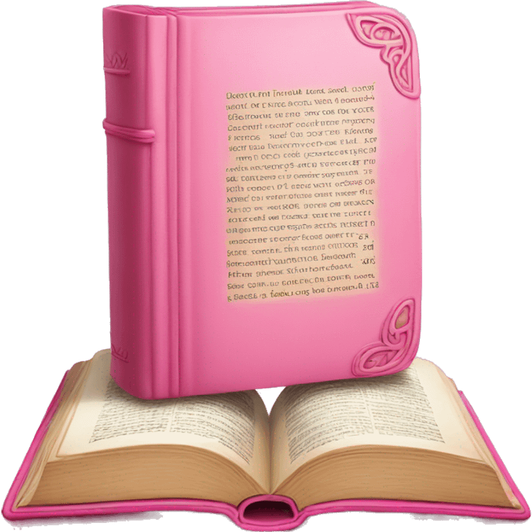 Pink bible emoji