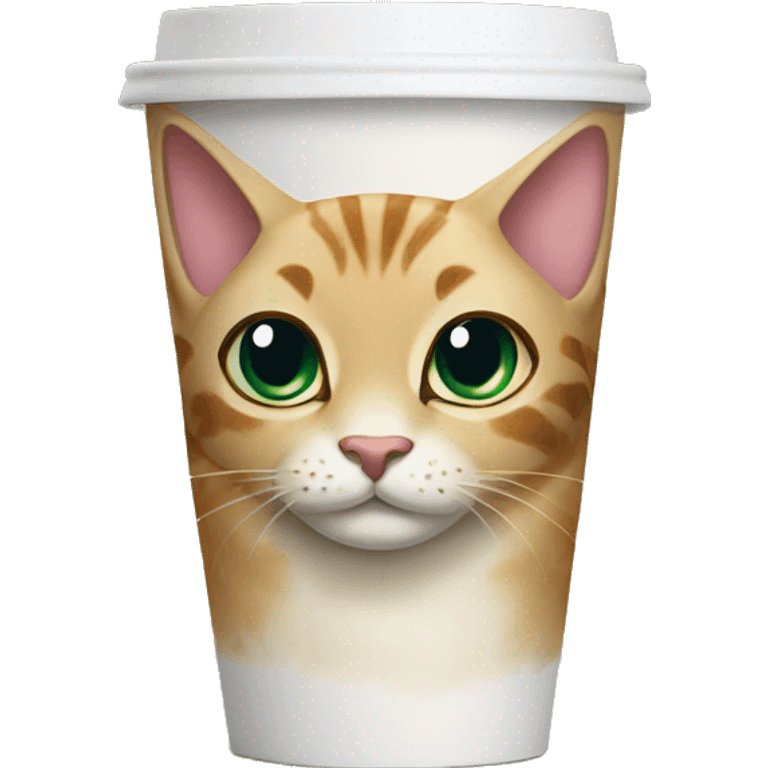 Cat Starbucks cup emoji