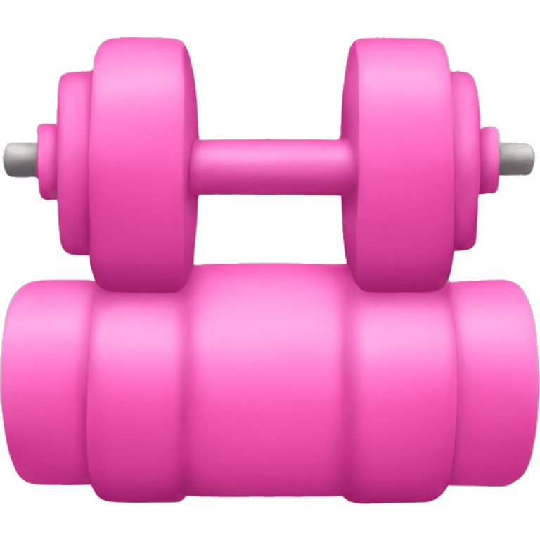 Pink weight emoji