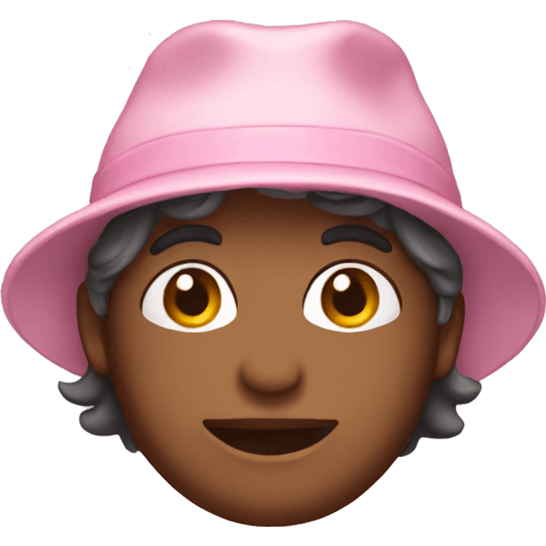 A light pink hat emoji