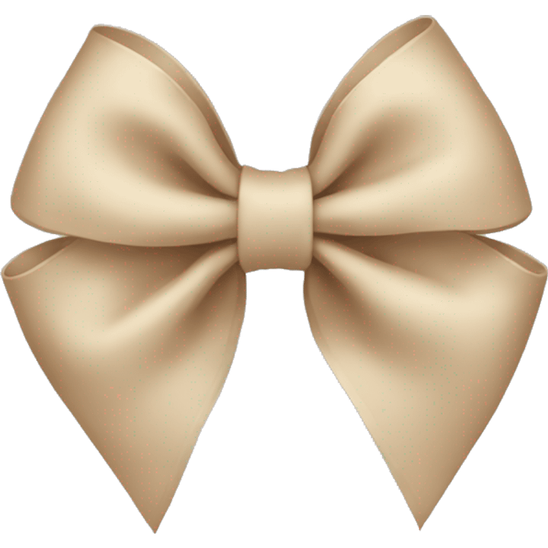 beige bow emoji