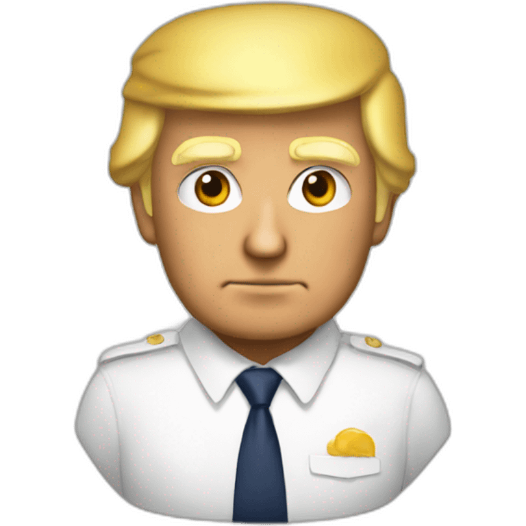 Trump with classes emoji