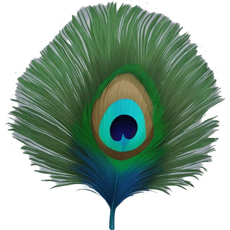 A peacock feather  emoji