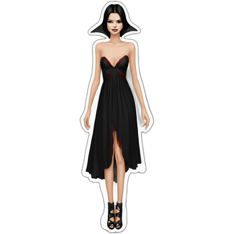 kendall jenner vampire dress emoji